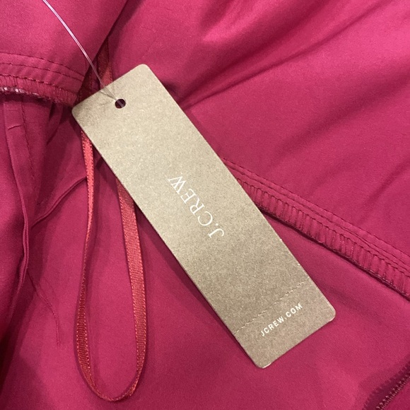 NWT J. Crew Silk SOFIA Raspberry Colored Dress Size 8 Petite - Picture 8 of 10